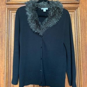 Coldwater Creek Black Cardigan Sweater